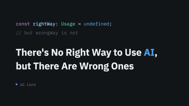 There's No Right Way to Use AI, but There Are Wrong Ones